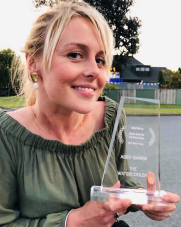 Abby Damen wins Best Actress at the 2019 NZ Web Festival 